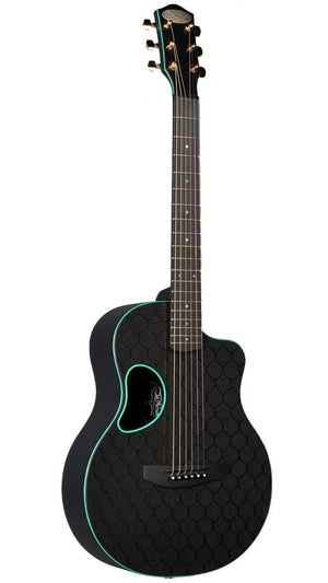 McPherson Carbon Fiber Touring Green Model Honeycomb Finish with Gold Hardware #11117 - McPherson Guitars - Heartbreaker Guitars