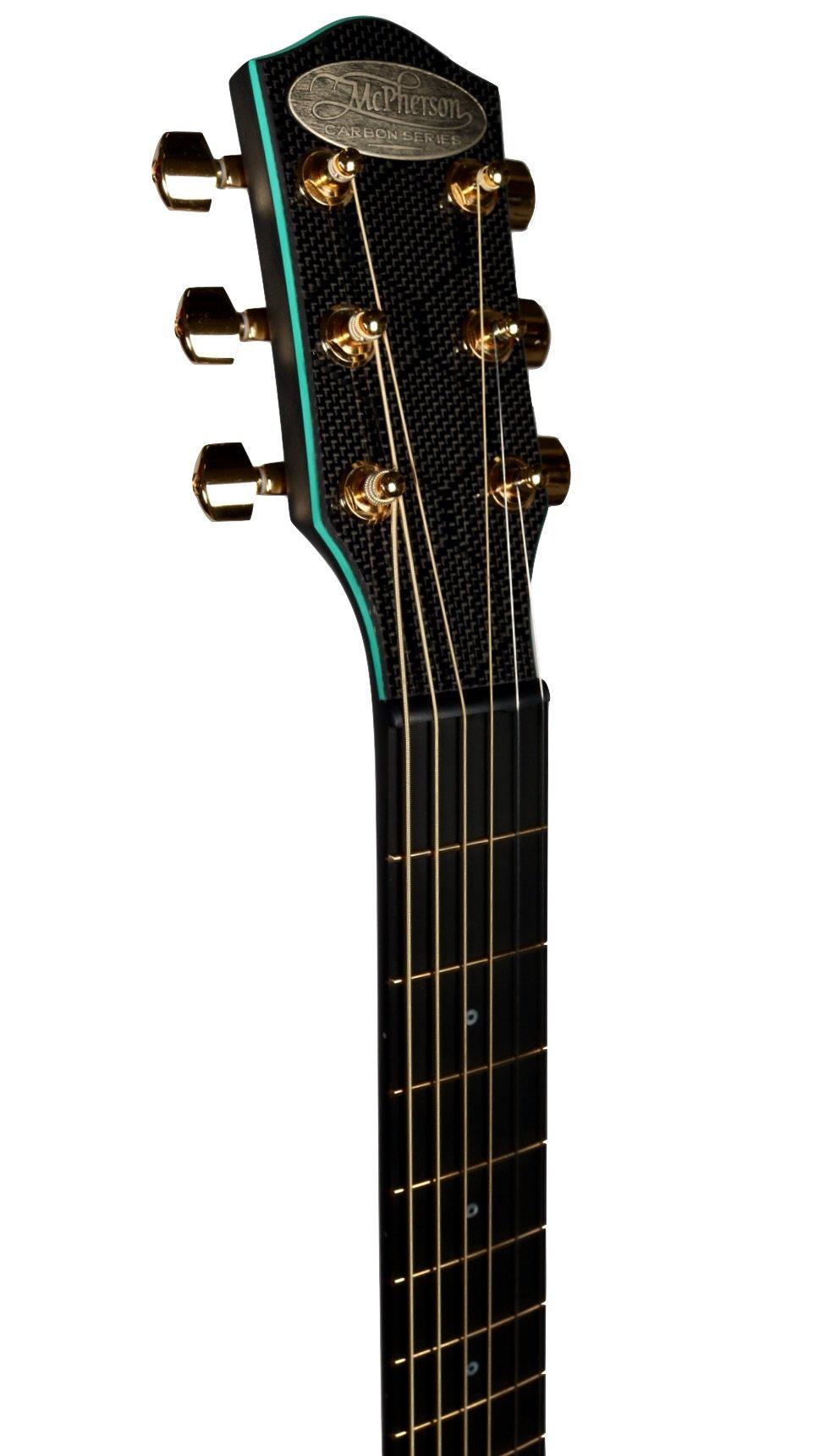 McPherson Carbon Fiber Touring Green Model Honeycomb Finish with Gold Hardware #11117 - McPherson Guitars - Heartbreaker Guitars