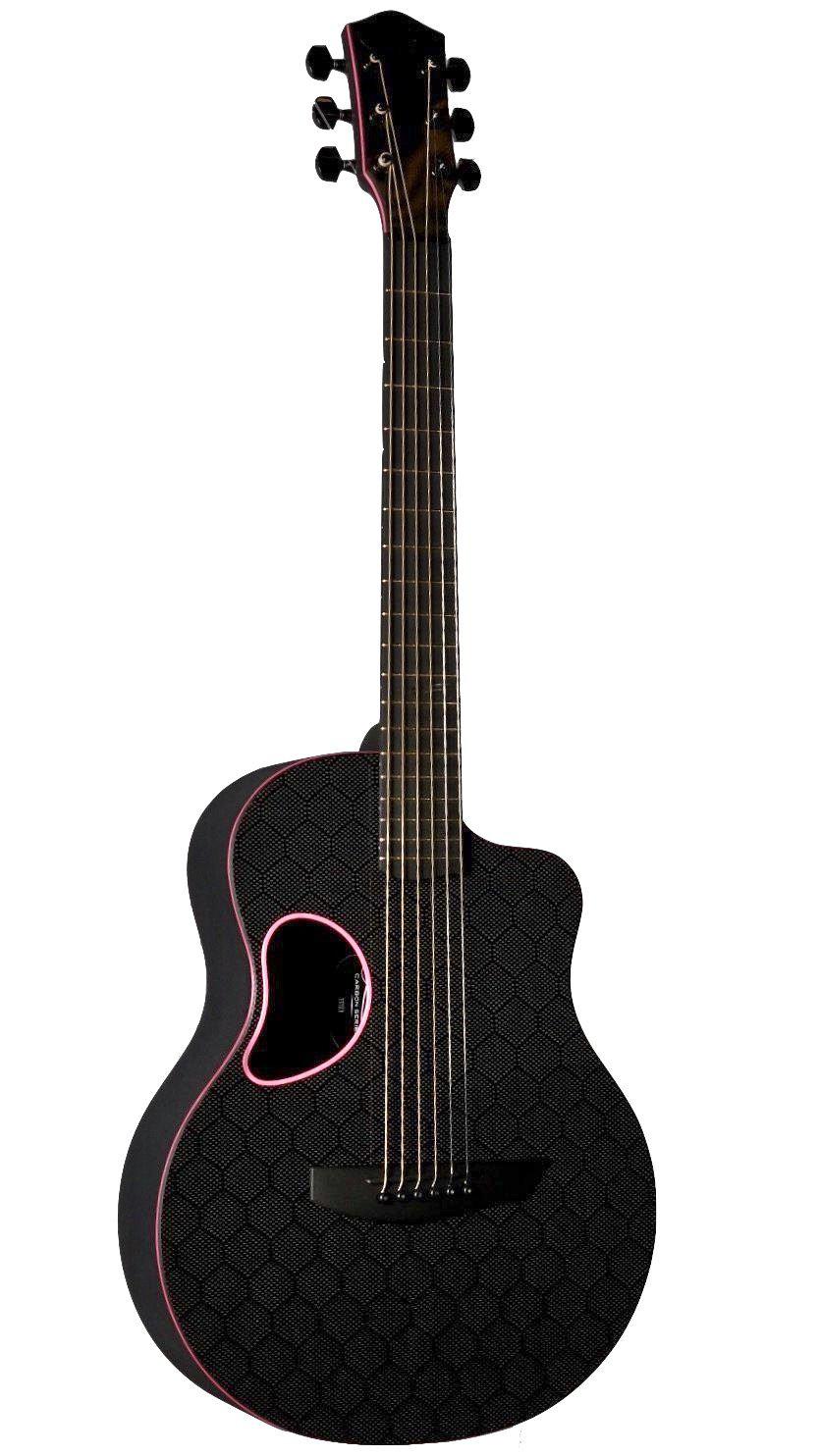 McPherson Carbon Fiber Touring Pink Honeycomb Blackout Edition #11161 - McPherson Guitars - Heartbreaker Guitars