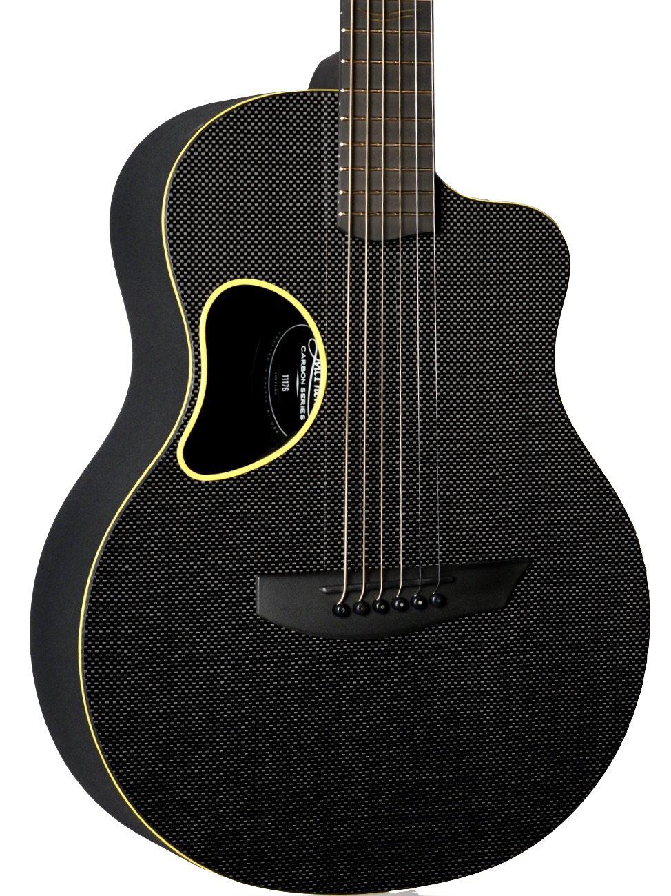 McPherson Carbon Fiber Blackout Touring Yellow w/ Original Pattern Finish #11176 - McPherson Guitars - Heartbreaker Guitars