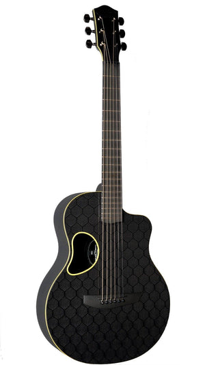 McPherson Carbon Fiber Blackout Touring Yellow w/ Honeycomb Finish #11251 - McPherson Guitars - Heartbreaker Guitars