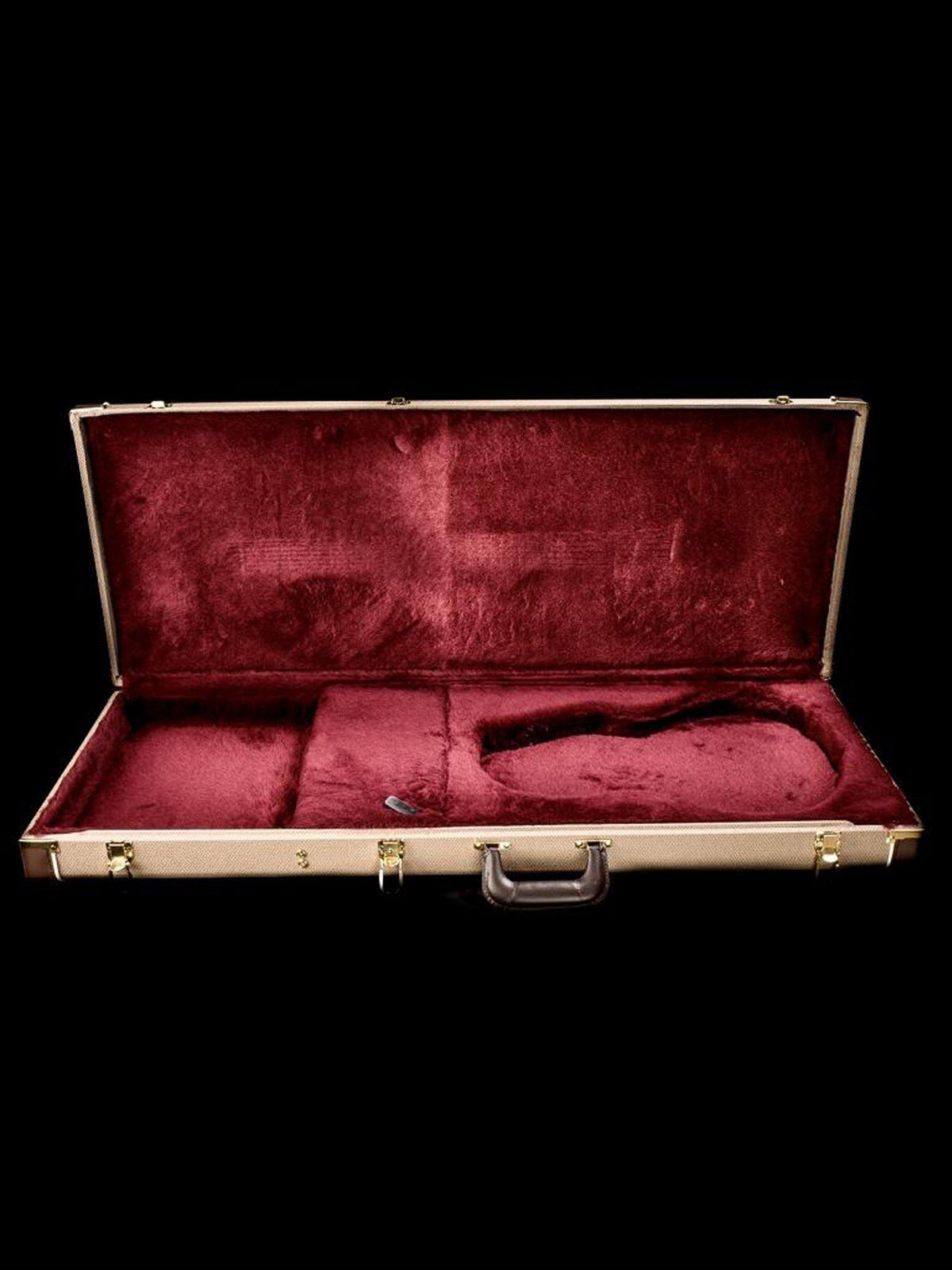 Turner Renaissance Custom Case by TKL - Tan with Burgundy Interior - Rick Turner Guitars - Heartbreaker Guitars