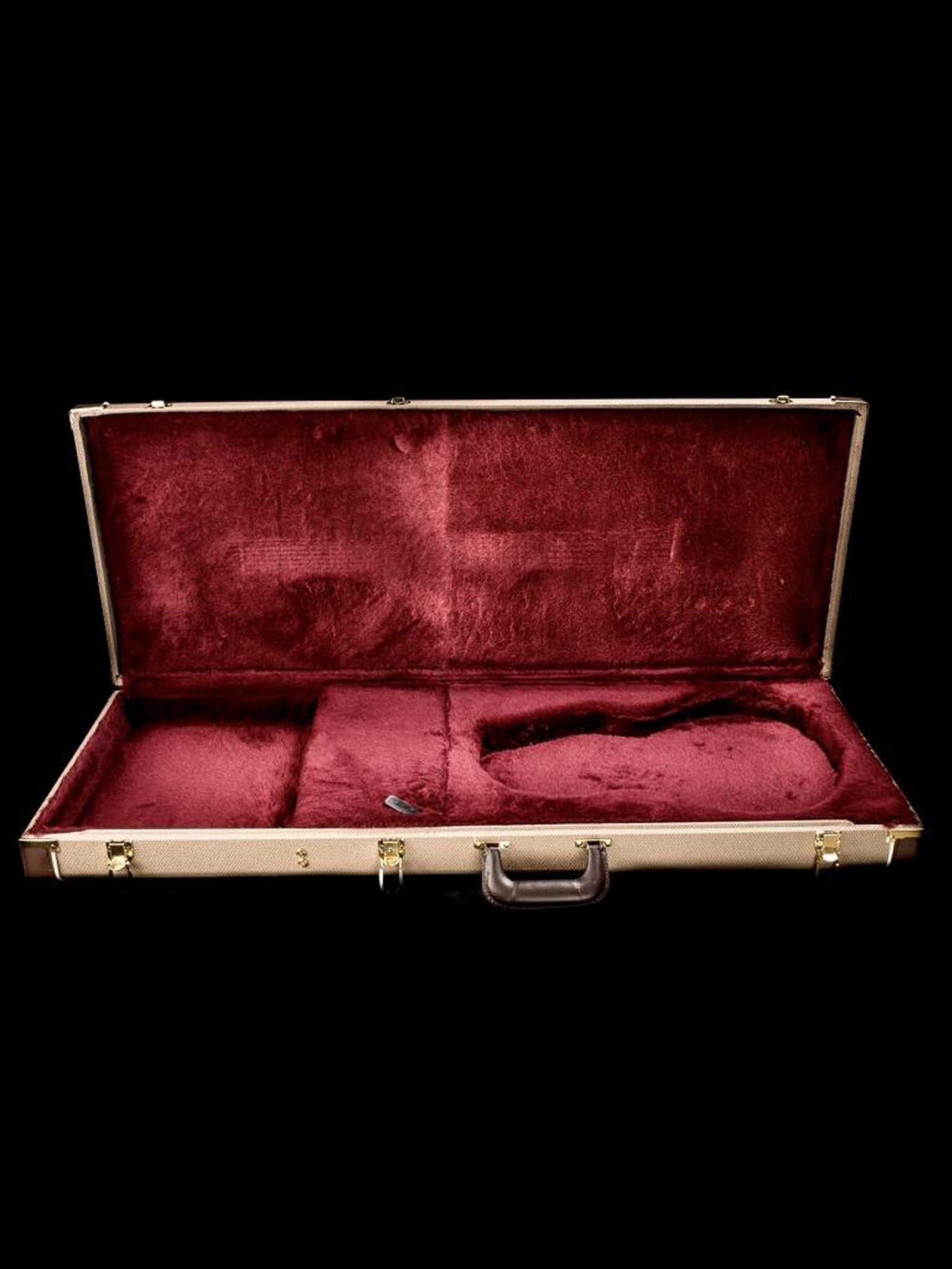 Turner Renaissance Custom Case by TKL - Tan with Burgundy Interior - Rick Turner Guitars - Heartbreaker Guitars