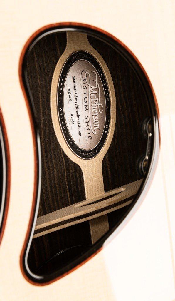 McPherson 4.5 Striped Macassar/ Engelmann Spruce - McPherson Guitars - Heartbreaker Guitars