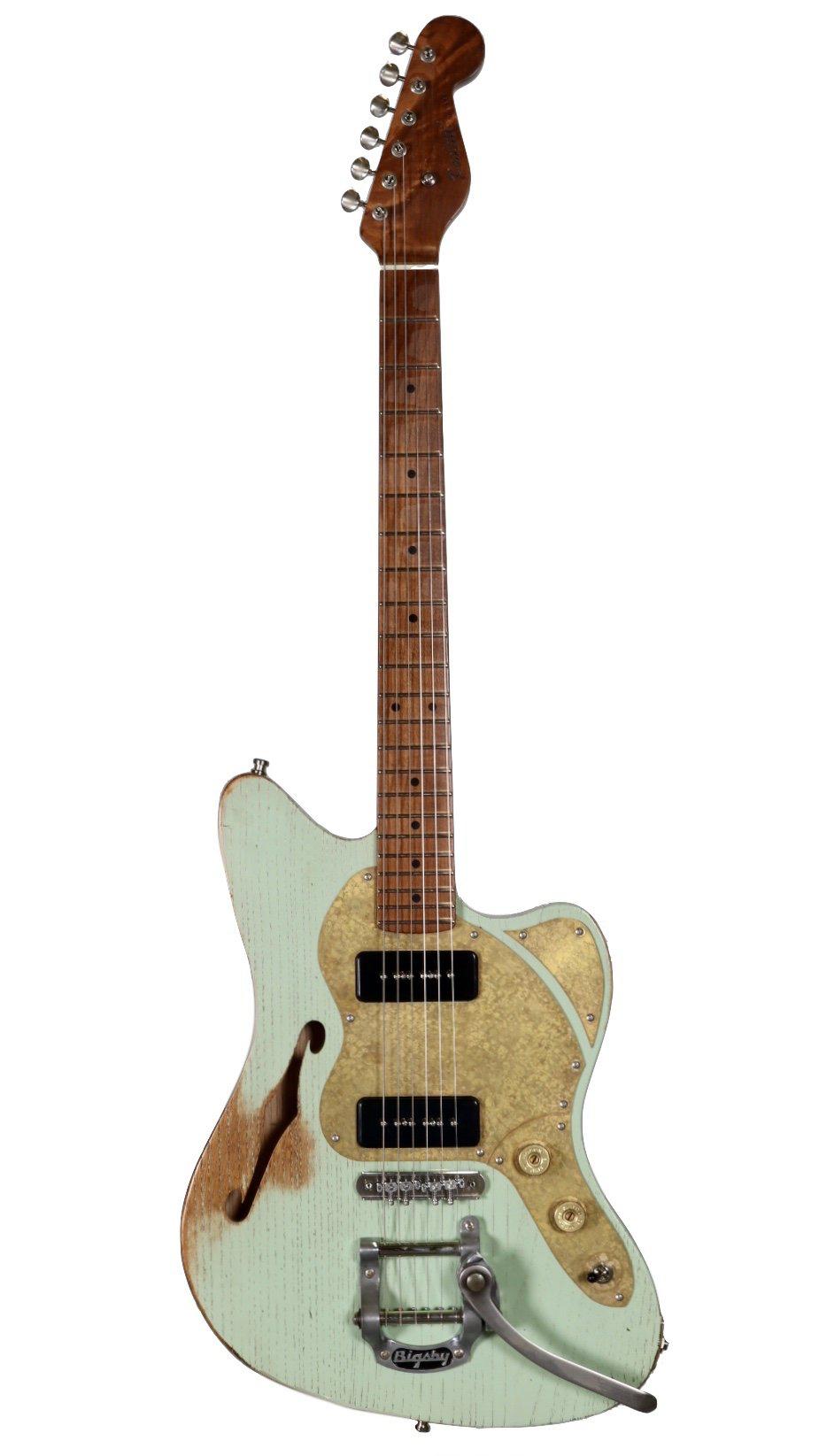 Paoletti Nancy 112 Lounge 2P90 Sage Green and Brutal 6W Combo Amp Bundle - Paoletti - Heartbreaker Guitars