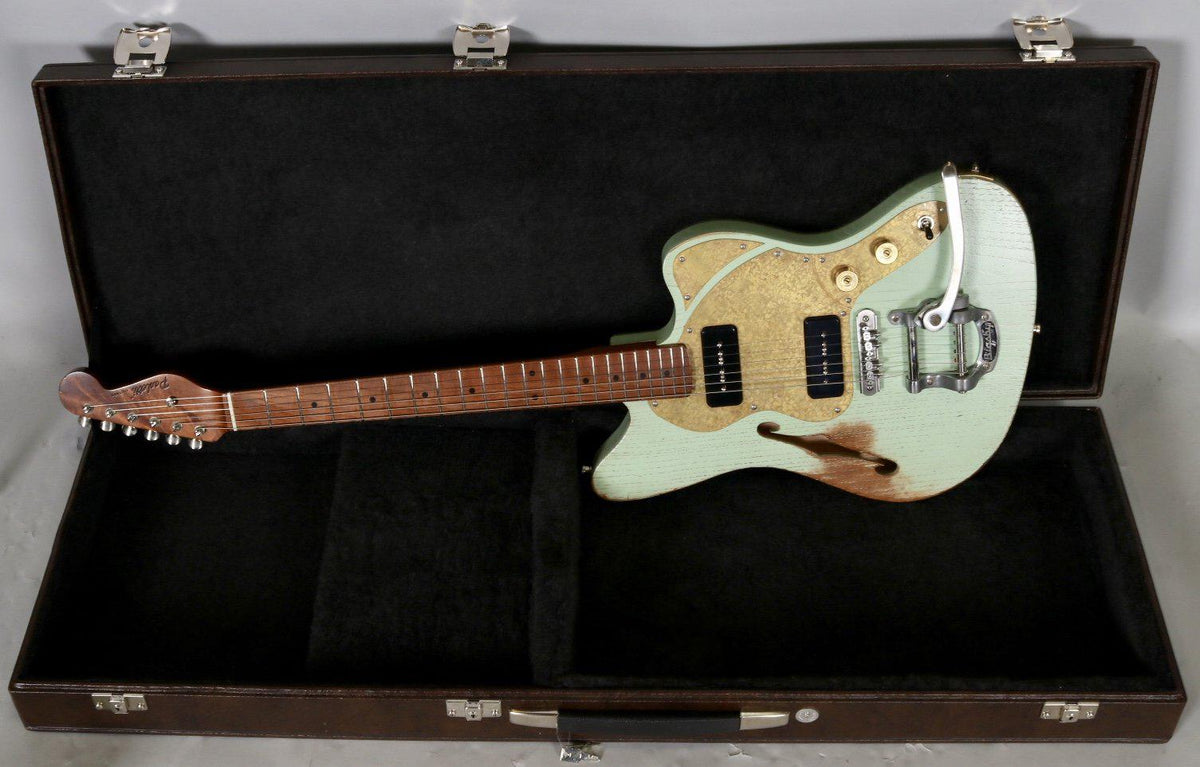 Paoletti Nancy 112 Lounge 2P90 Sage Green and Brutal 6W Combo Amp Bundle - Paoletti - Heartbreaker Guitars