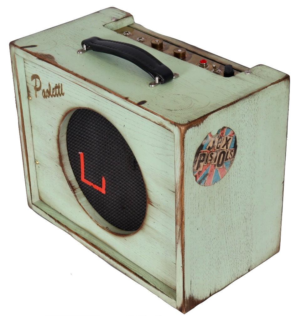 Paoletti Nancy 112 Lounge 2P90 Sage Green and Brutal 6W Combo Amp Bundle - Paoletti - Heartbreaker Guitars