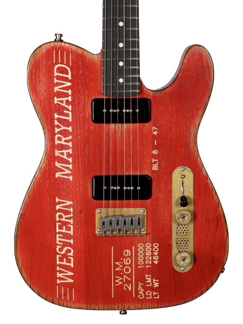 Paoletti Nancy Western Maryland Custom with Black P90 Pickups #92320 - Paoletti - Heartbreaker Guitars