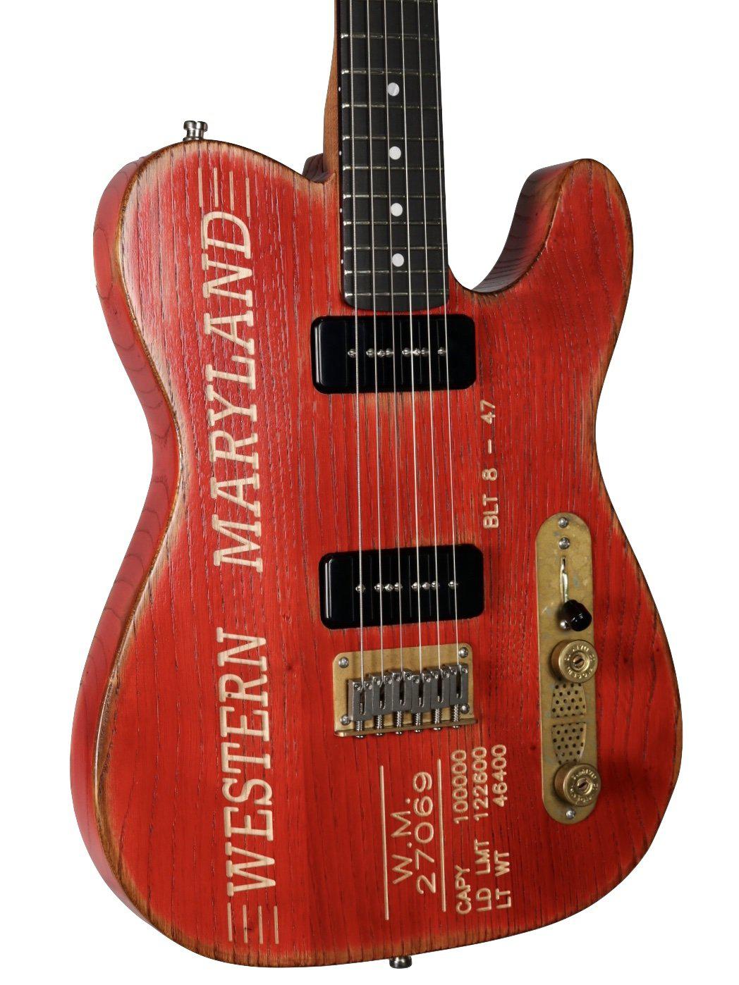 Paoletti Nancy Western Maryland Custom with Black P90 Pickups #92320 - Paoletti - Heartbreaker Guitars