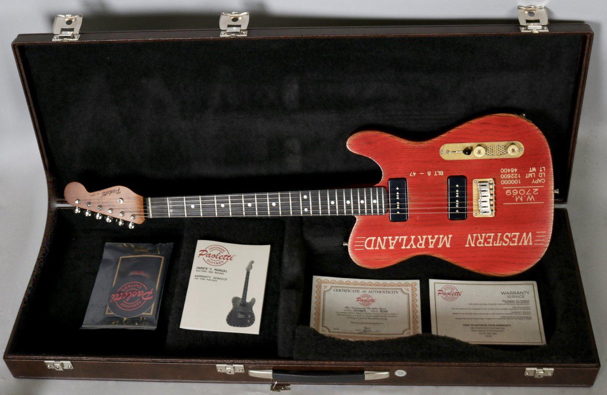 Paoletti Nancy Western Maryland Custom with Black P90 Pickups #92320 - Paoletti - Heartbreaker Guitars