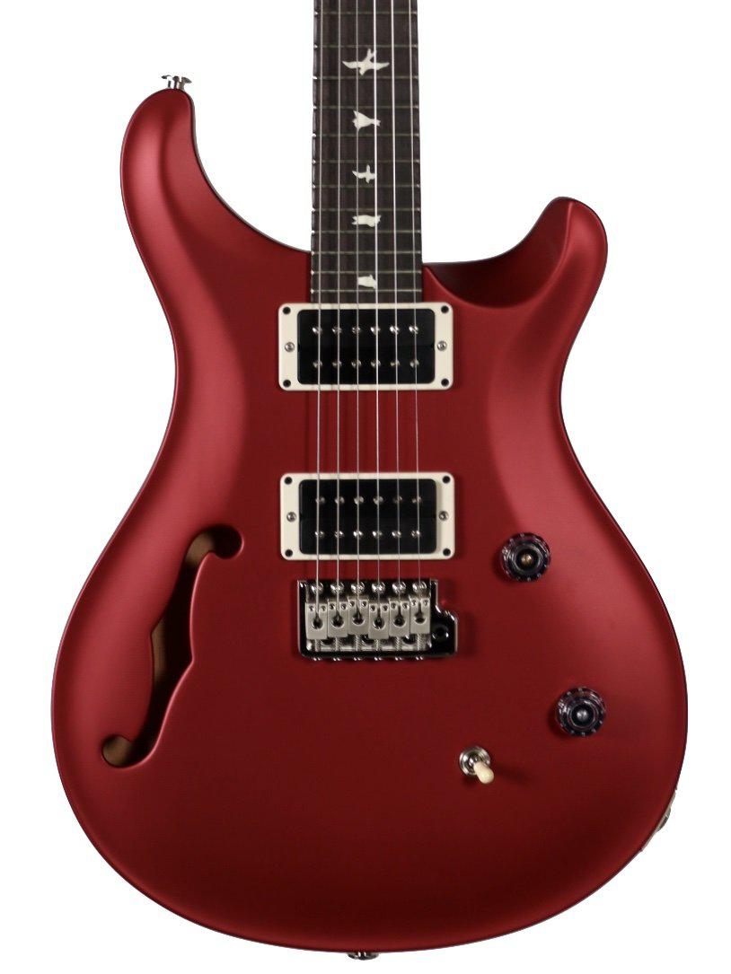 PRS CE 24 Semi-Hollow Satin Red Metallic Pattern Thin Carve 2020 #304324 - Paul Reed Smith Guitars - Heartbreaker Guitars