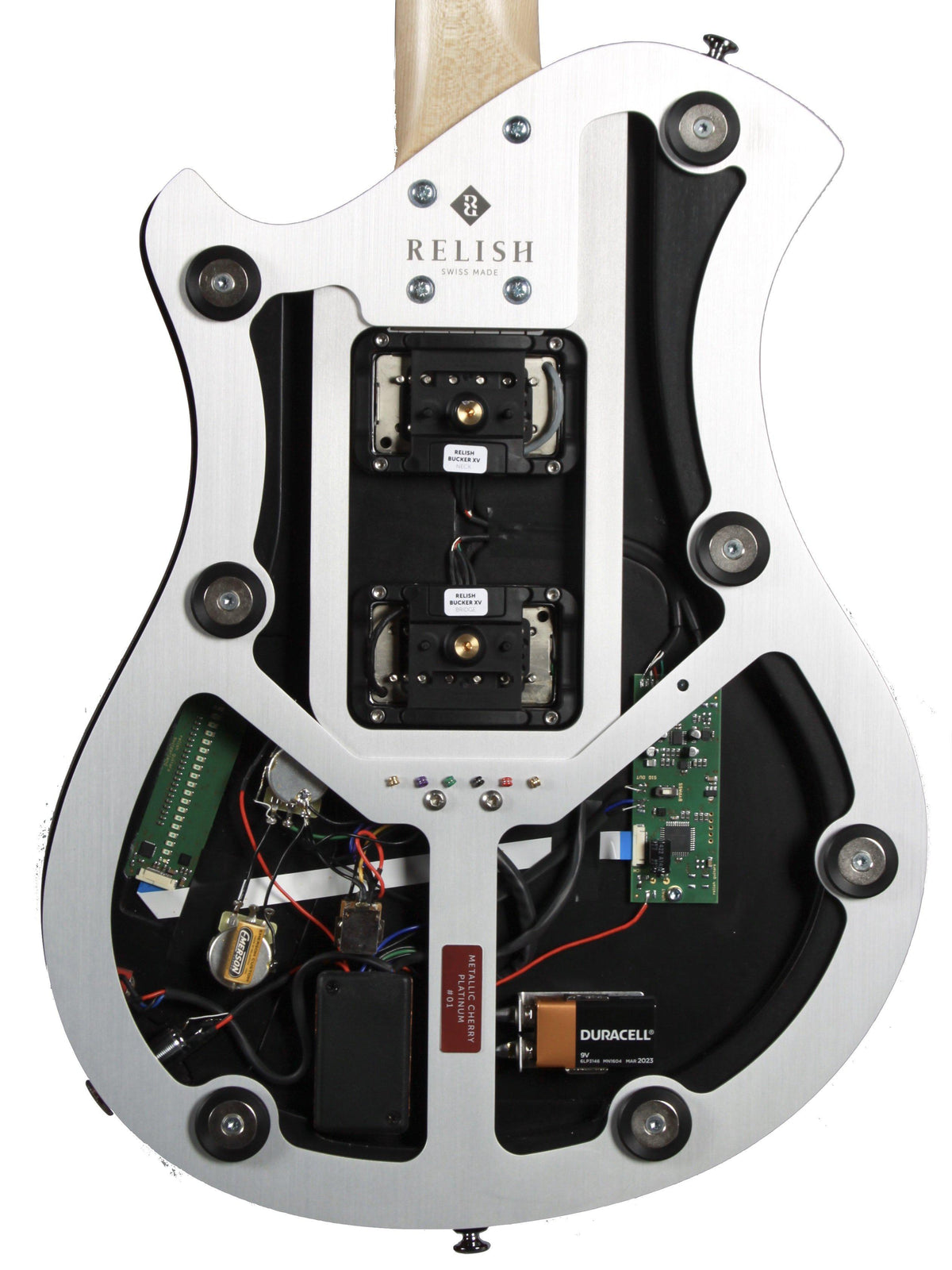 Relish Guitars Platnum Edition Metallic Cherry with Pick Up Swapping 2 free pick ups - Relish Guitars - Heartbreaker Guitars