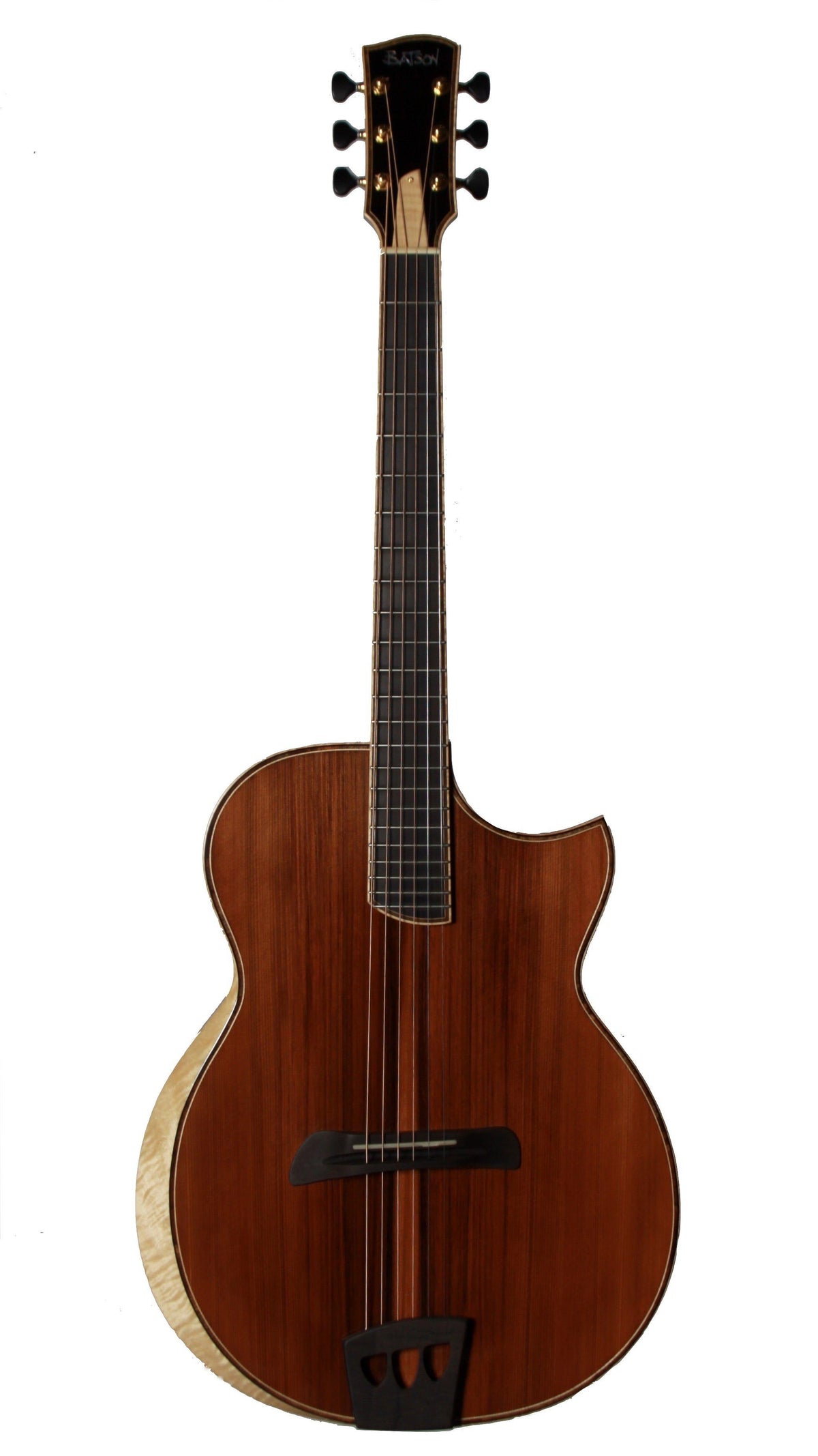 Batson Auditorium Figured Bastogne Walnut - Batson - Heartbreaker Guitars