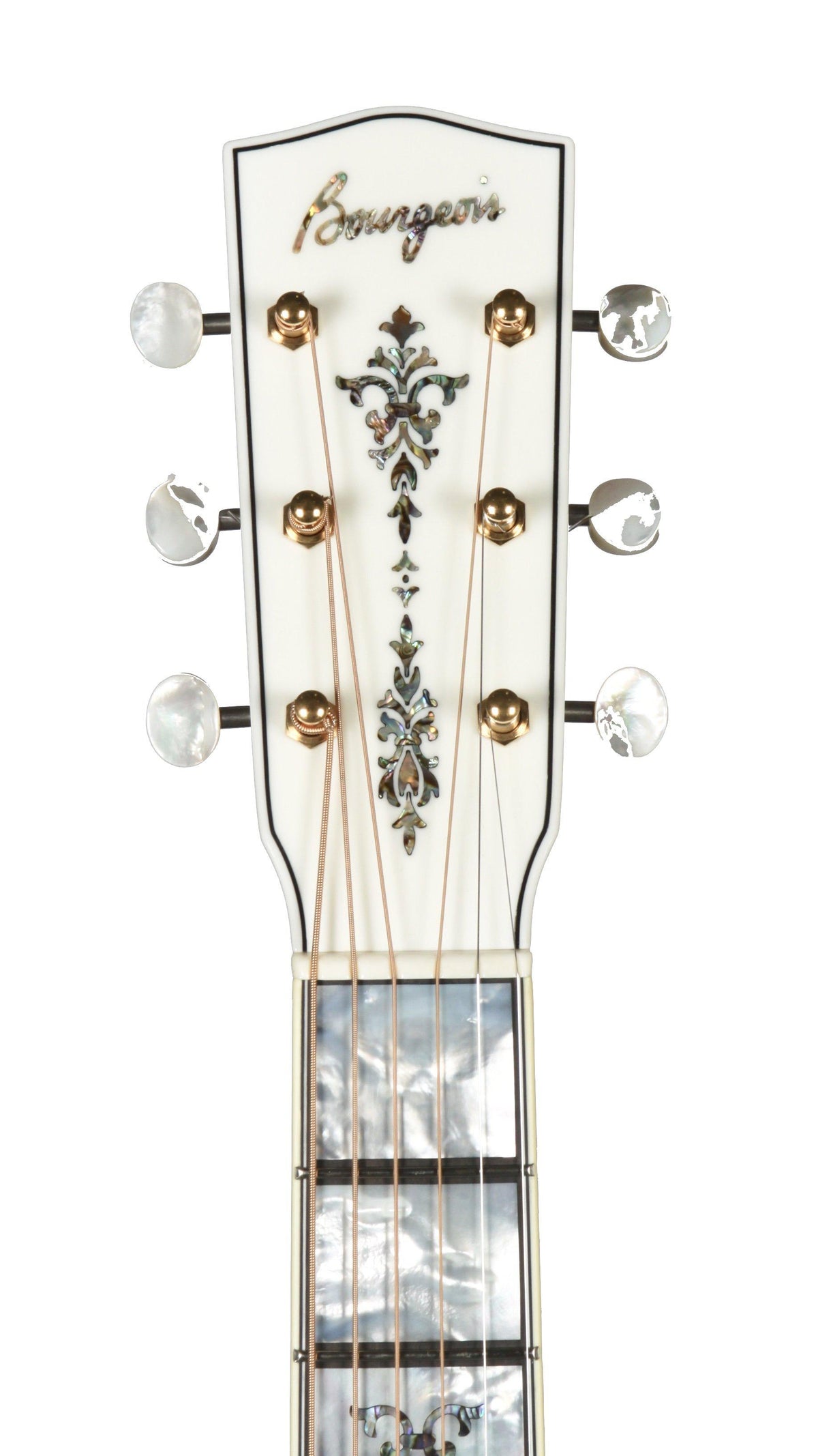 Bourgeois Whyte Rabbit L-DB0 Transparent White Limited - Bourgeois Guitars - Heartbreaker Guitars