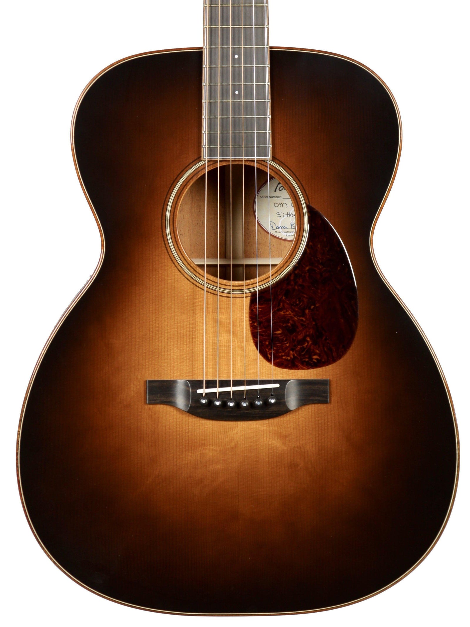 Bourgeois OM Country Boy Burst DB Signature with VTC Baggs Pick Up - Bourgeois Guitars - Heartbreaker Guitars