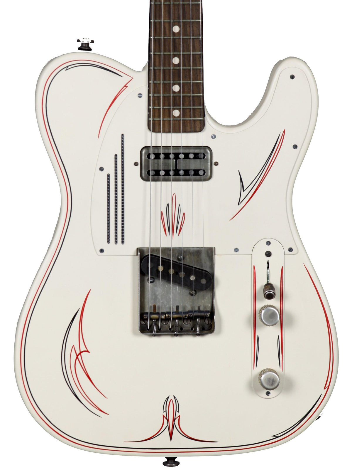 James Trussart Steelcaster  Cream w/ Red Pinstripe - James Trussart Custom Guitars - Heartbreaker Guitars