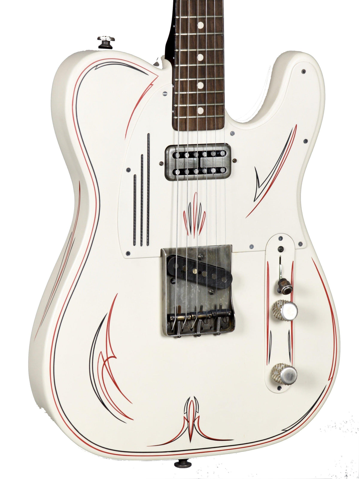 James Trussart Steelcaster  Cream w/ Red Pinstripe - James Trussart Custom Guitars - Heartbreaker Guitars