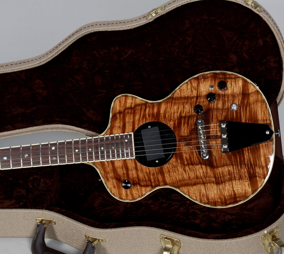 Rick Turner Model 1 Custom Master Koa with Piezo Pre-Owned Dead Mint! - Rick Turner Guitars - Heartbreaker Guitars