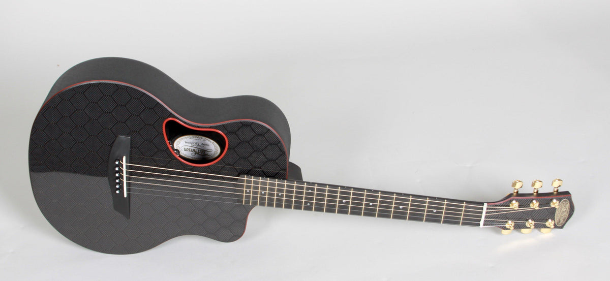 McPherson Touring Carbon Fiber Red Honeycomb with Gold Hardware Red #10649 - McPherson Guitars - Heartbreaker Guitars