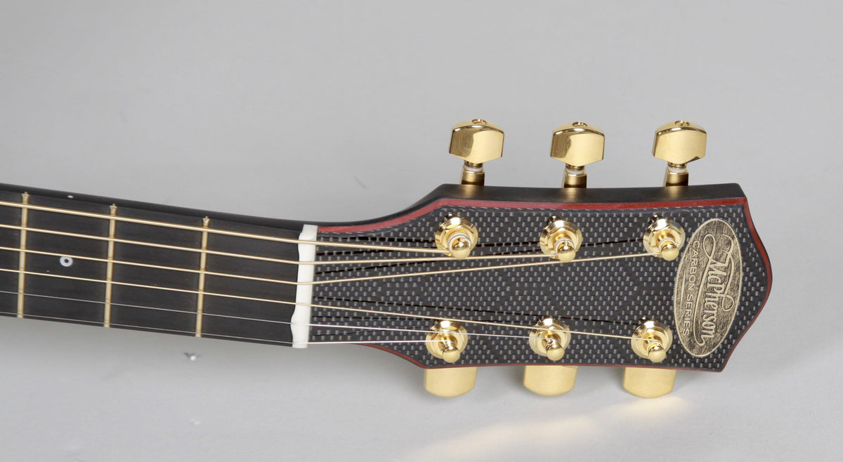 McPherson Touring Carbon Fiber Red Honeycomb with Gold Hardware Red #10649 - McPherson Guitars - Heartbreaker Guitars