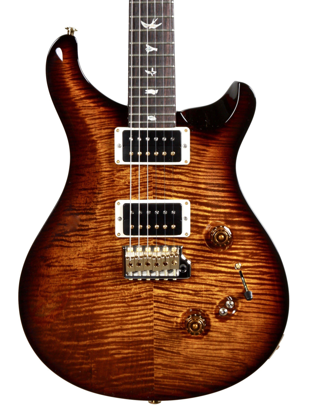 Paul Reed Smith Custom 24 08 with 10 Top Black Gold Wrap Pattern Thin Serial #264199 - Paul Reed Smith Guitars - Heartbreaker Guitars