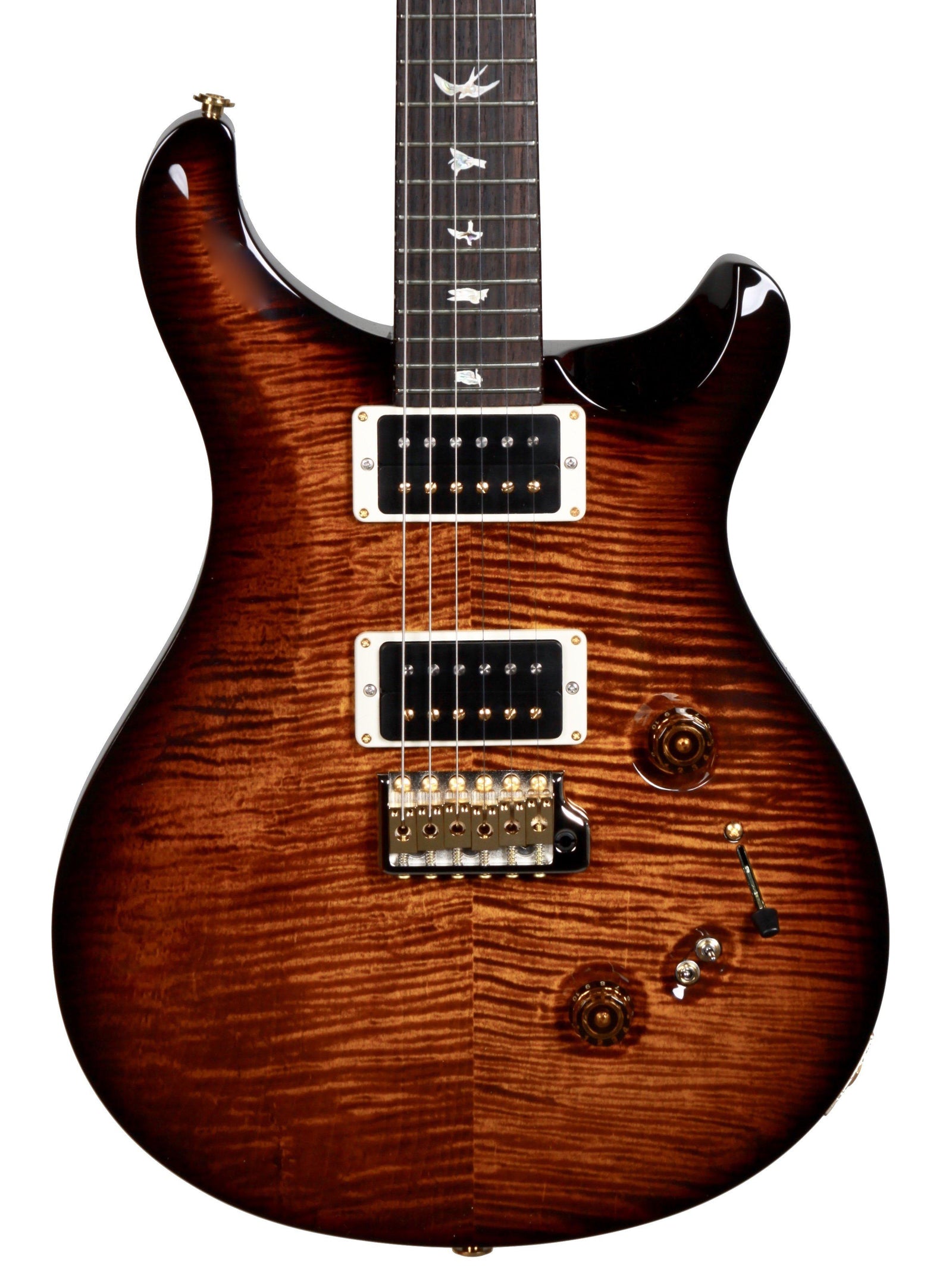 Paul Reed Smith Custom 24 08 with 10 Top Black Gold Wrap Pattern Thin Serial #264199 - Paul Reed Smith Guitars - Heartbreaker Guitars