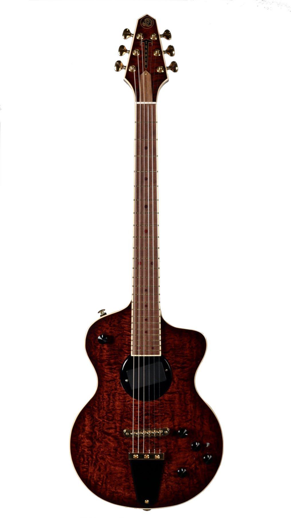 Rick Turner Model 1 FW Custom Featherweight Quilted Maple Dark Burst - Rick Turner Guitars - Heartbreaker Guitars