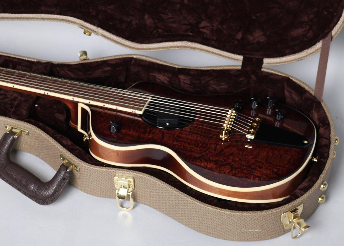 Rick Turner Model 1 FW Custom Featherweight Quilted Maple Dark Burst - Rick Turner Guitars - Heartbreaker Guitars