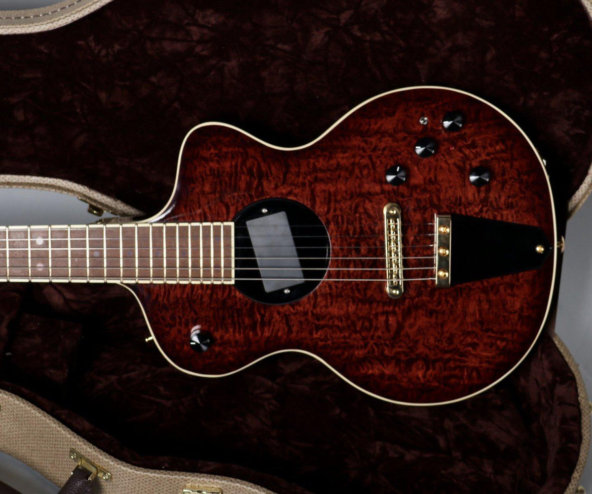 Rick Turner Model 1 FW Custom Featherweight Quilted Maple Dark Burst - Rick Turner Guitars - Heartbreaker Guitars