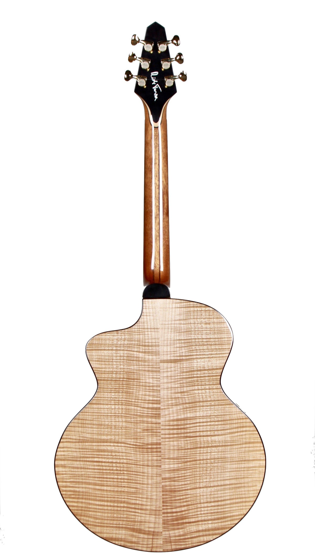 Rick Turner Compass Rose Acoustic Bear Claw Sitka over Flamed Maple with Pick Up - Rick Turner Guitars - Heartbreaker Guitars