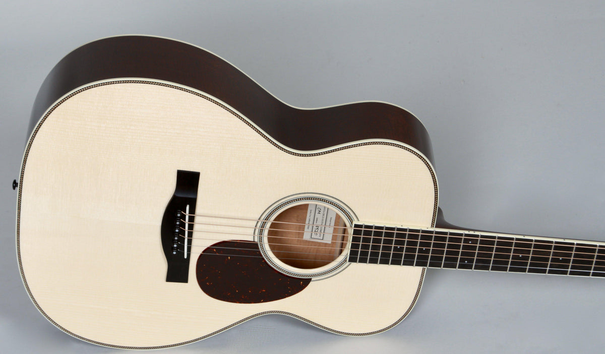 Santa Cruz OM Custom Figured Fiddleback Mahogany Adirondack - Santa Cruz Guitar Company - Heartbreaker Guitars