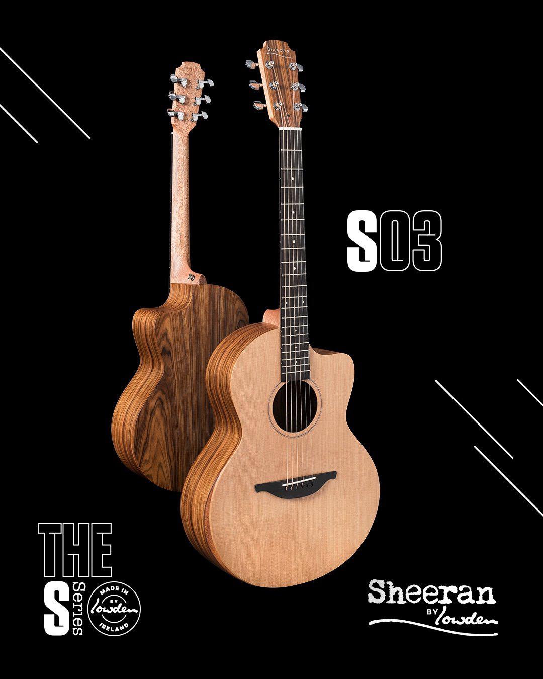Lowden Sheeran S3 Cutaway Model with Bevel and Pick Up - Sheeran by Lowden - Heartbreaker Guitars
