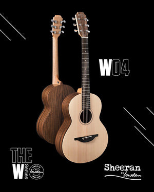 Lowden Sheeran W4 Sitka / Walnut with Bevel and Pick Up #4170 In Stock Now! - Sheeran by Lowden - Heartbreaker Guitars