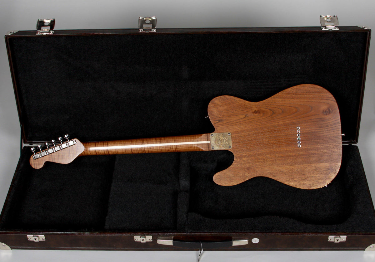 Paoletti Nancy Tele Red Leather Top Upgraded Neck - Paoletti - Heartbreaker Guitars