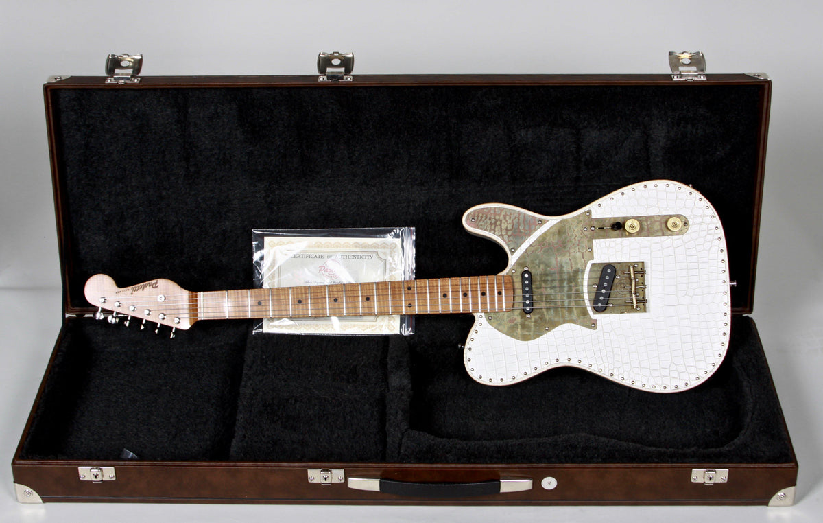 Paoletti Guitars Nancy White Leather Top - Paoletti - Heartbreaker Guitars