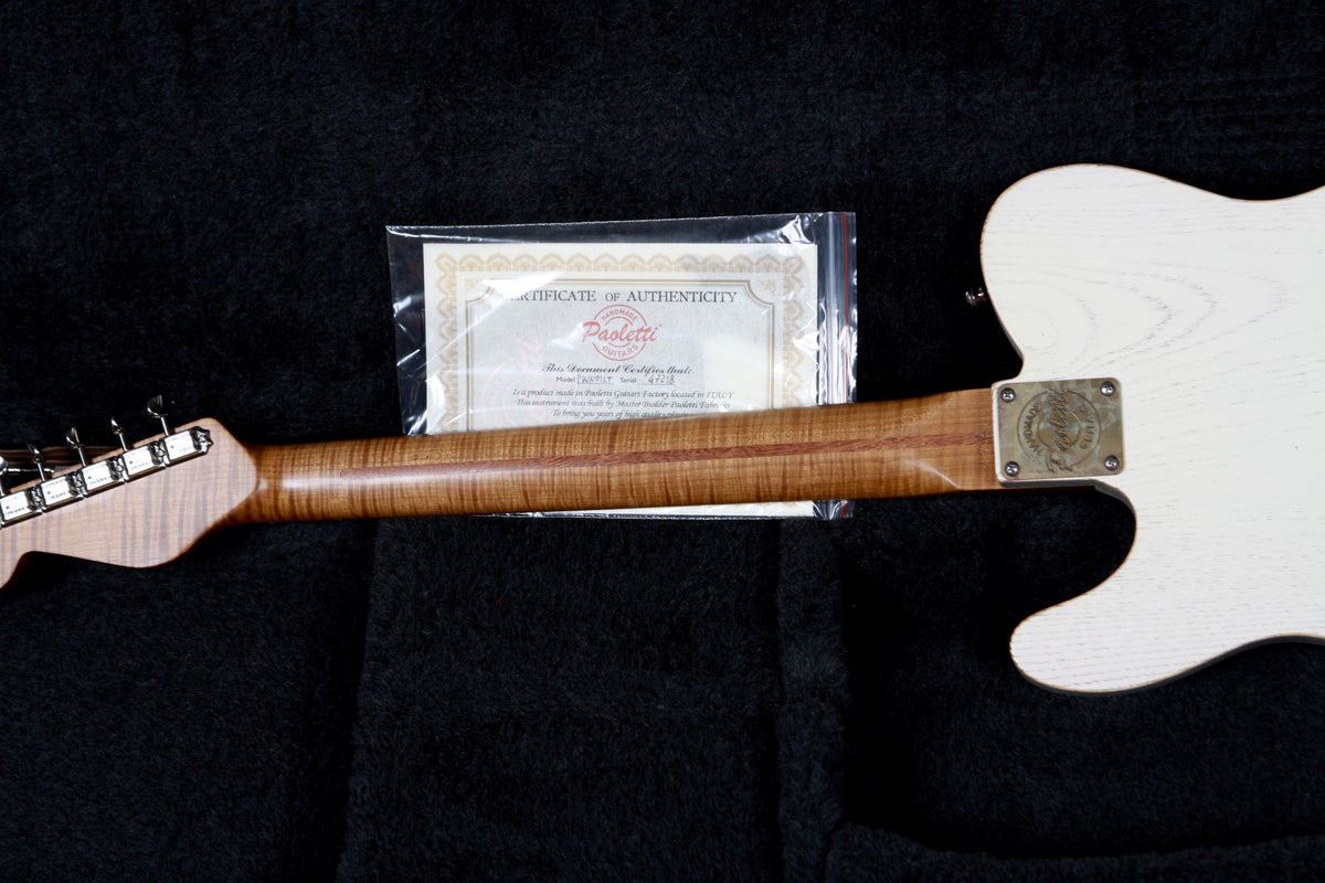 Paoletti Guitars Nancy White Leather Top - Paoletti - Heartbreaker Guitars