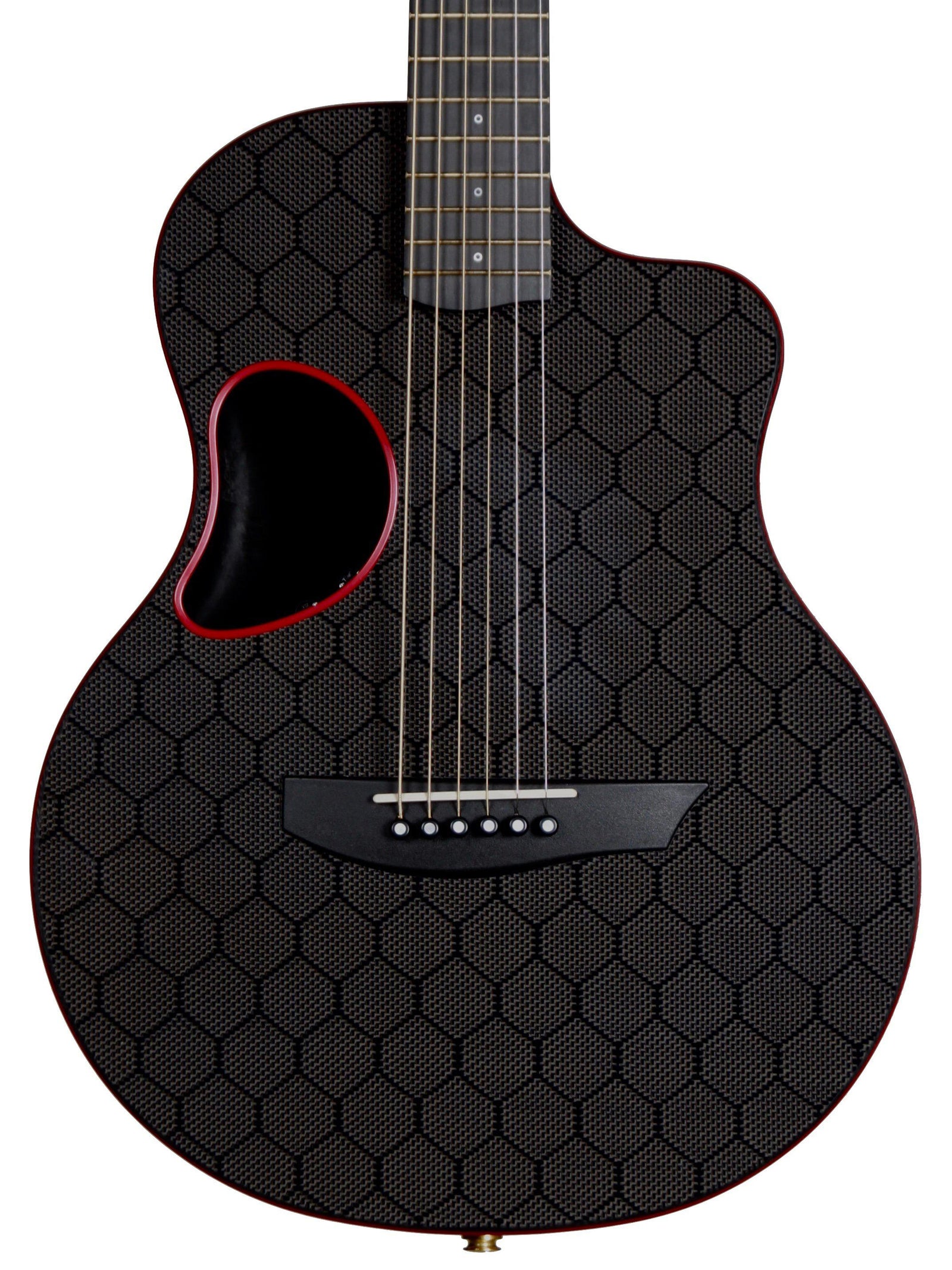 McPherson Carbon Fiber Touring Model HoneyComb Red - McPherson Guitars - Heartbreaker Guitars