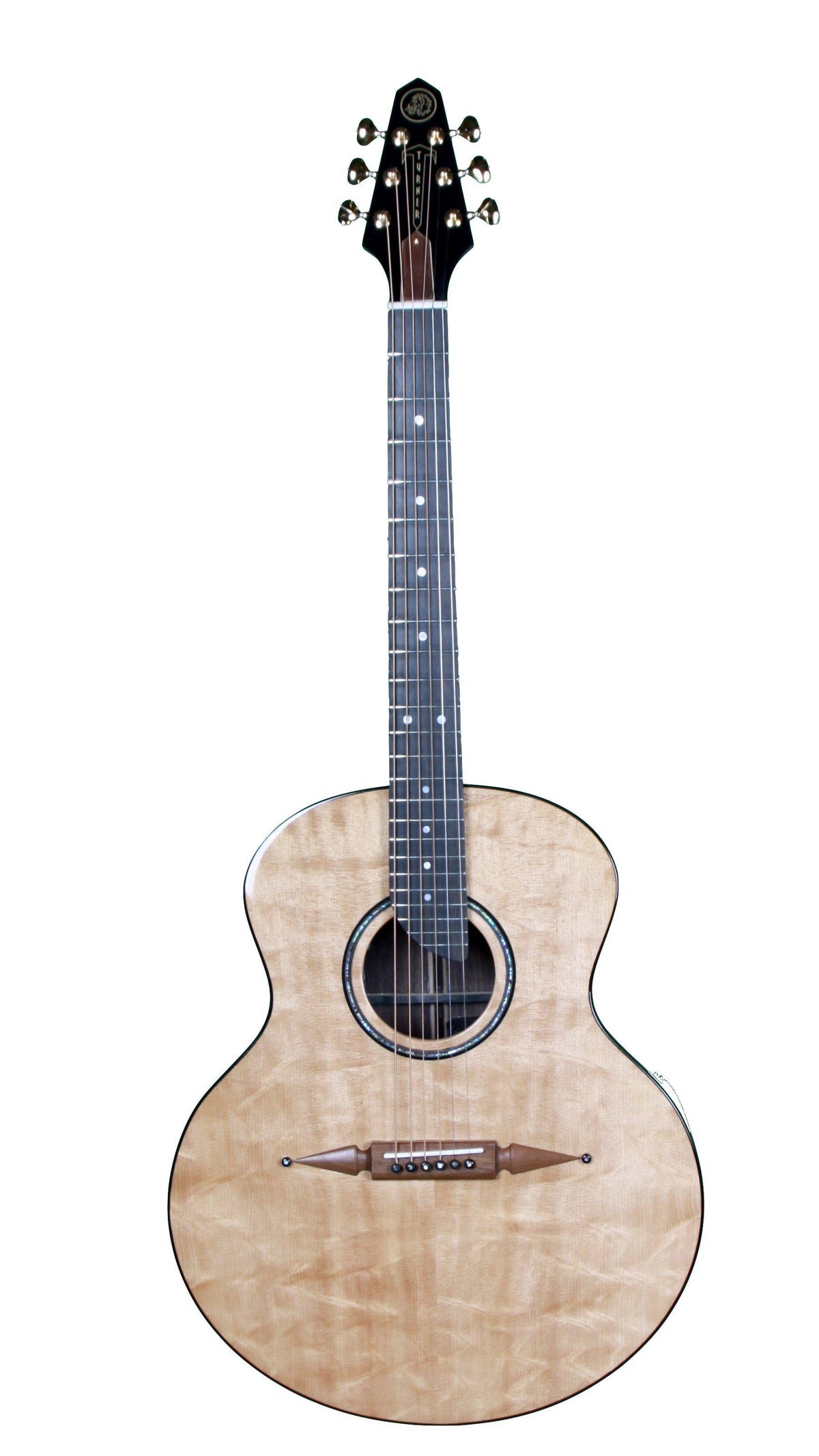 Rick Turner Compass Rose Acoustic Guitar Bear Claw Sitka - Rick Turner Guitars - Heartbreaker Guitars