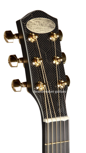 McPherson Carbon Fiber White Trim Touring Model Serial #995 Gold Hardware - McPherson Guitars - Heartbreaker Guitars