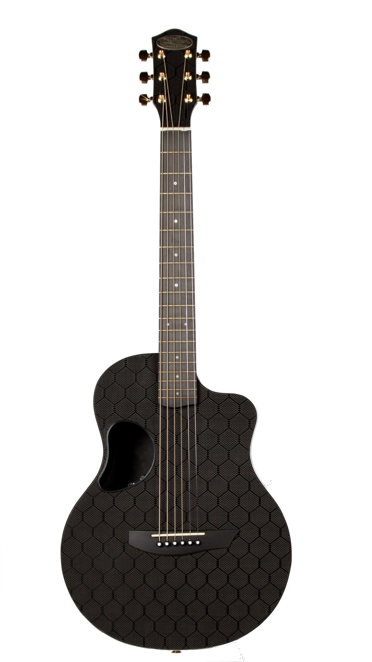 McPherson Carbon Fiber White Trim Touring Model Serial #995 Gold Hardware - McPherson Guitars - Heartbreaker Guitars