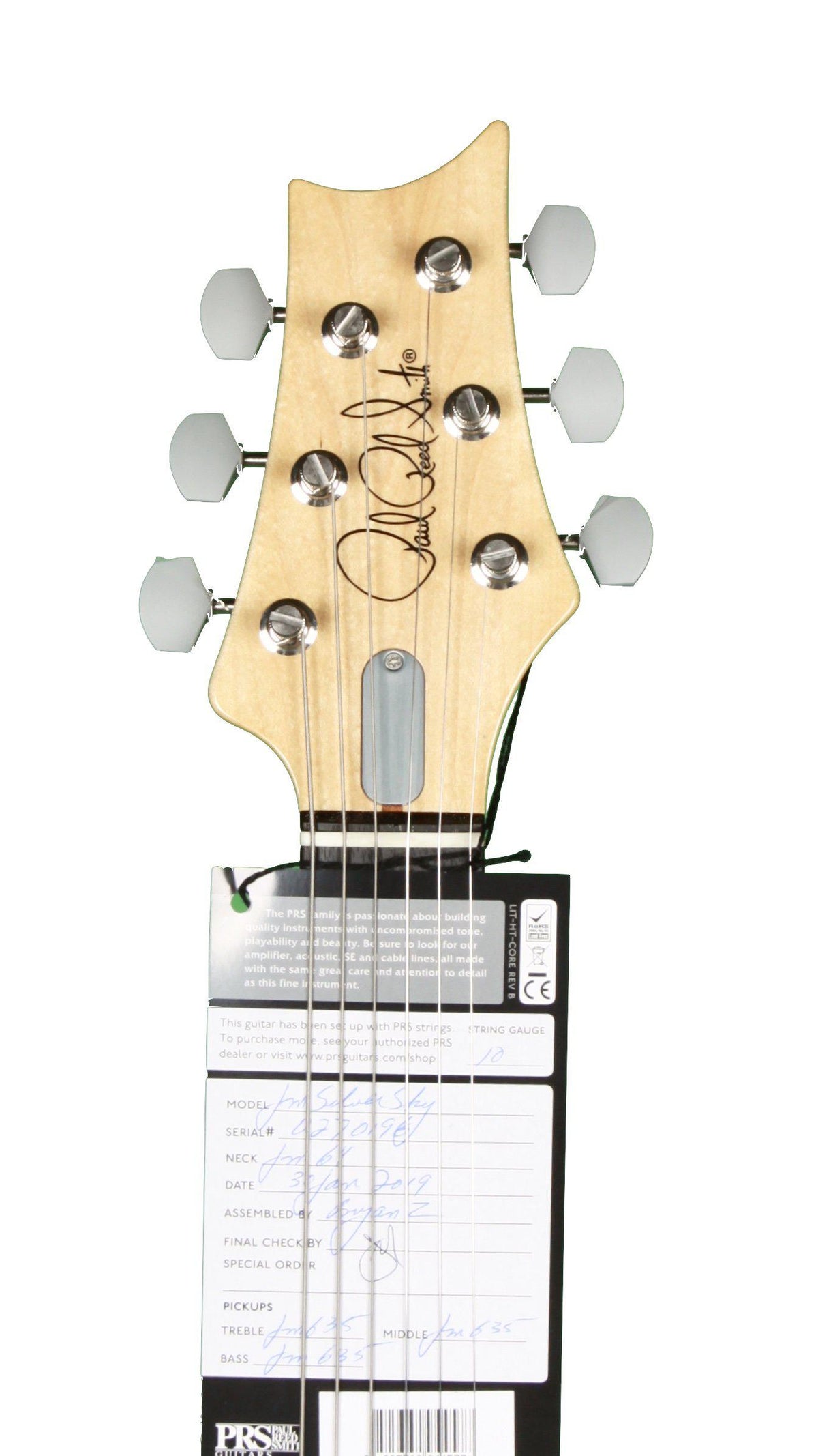 Paul Reed Smith Silver Sky John Mayer Signature Frost White - Paul Reed Smith Guitars - Heartbreaker Guitars