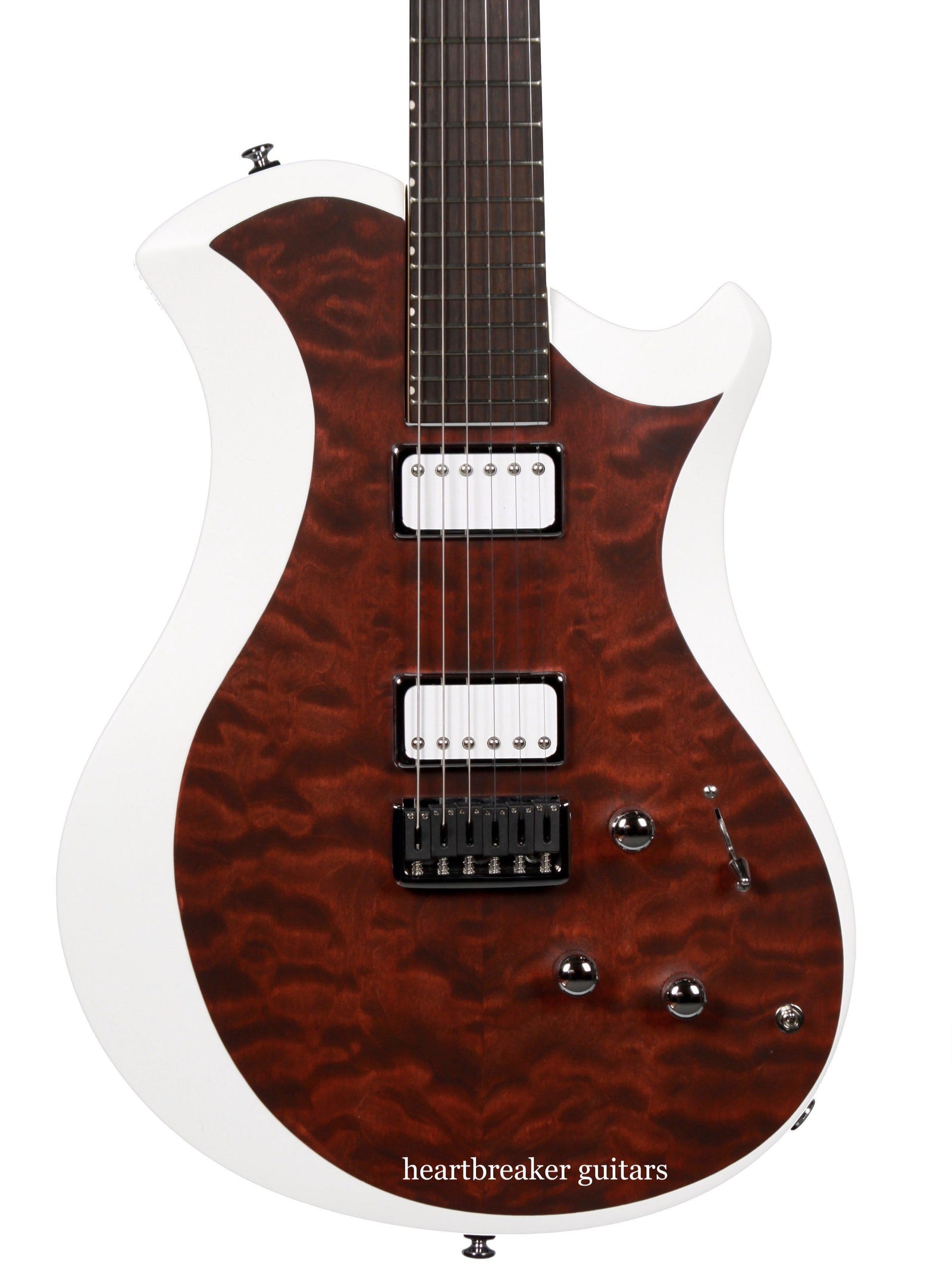 Relish Mary One with Pick Up Swapping and Piezo Bordeaux St. Curly Maple - Relish Guitars - Heartbreaker Guitars