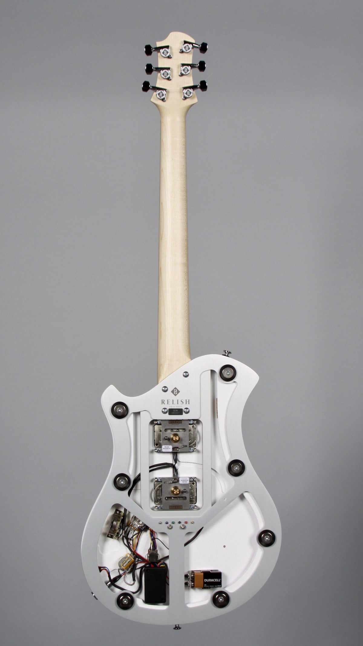 Relish Mary One with Pick Up Swapping and Piezo Bordeaux St. Curly Maple - Relish Guitars - Heartbreaker Guitars