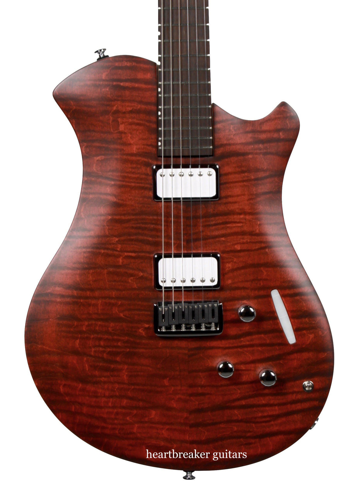 Relish Flamed Bordeaux Mary with Piezo and Pickup Swapping #190015 - Relish Guitars - Heartbreaker Guitars