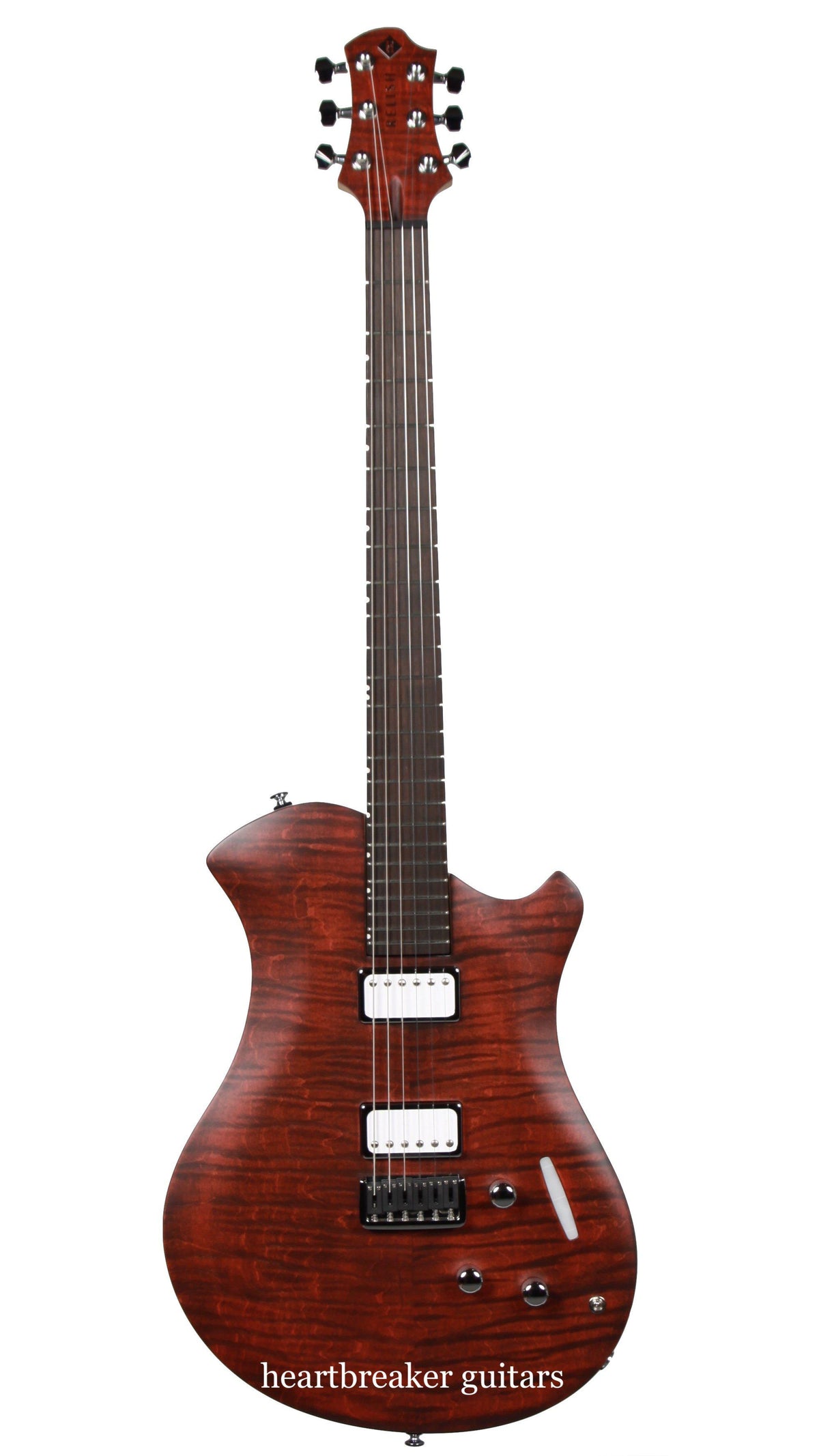 Relish Flamed Bordeaux Mary with Piezo and Pickup Swapping #190015 - Relish Guitars - Heartbreaker Guitars