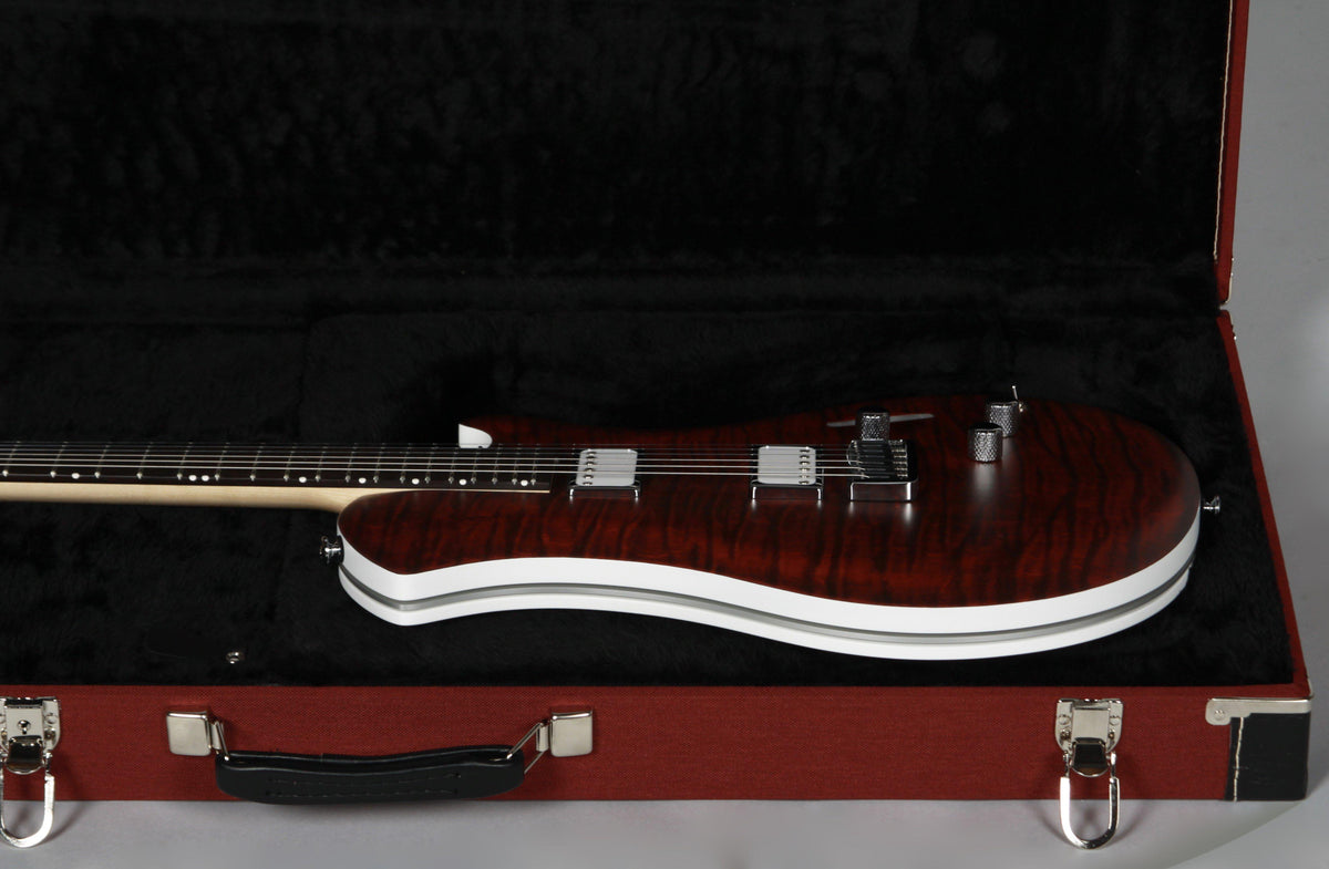 Relish Flamed Bordeaux Mary with Piezo and Pickup Swapping #190015 - Relish Guitars - Heartbreaker Guitars