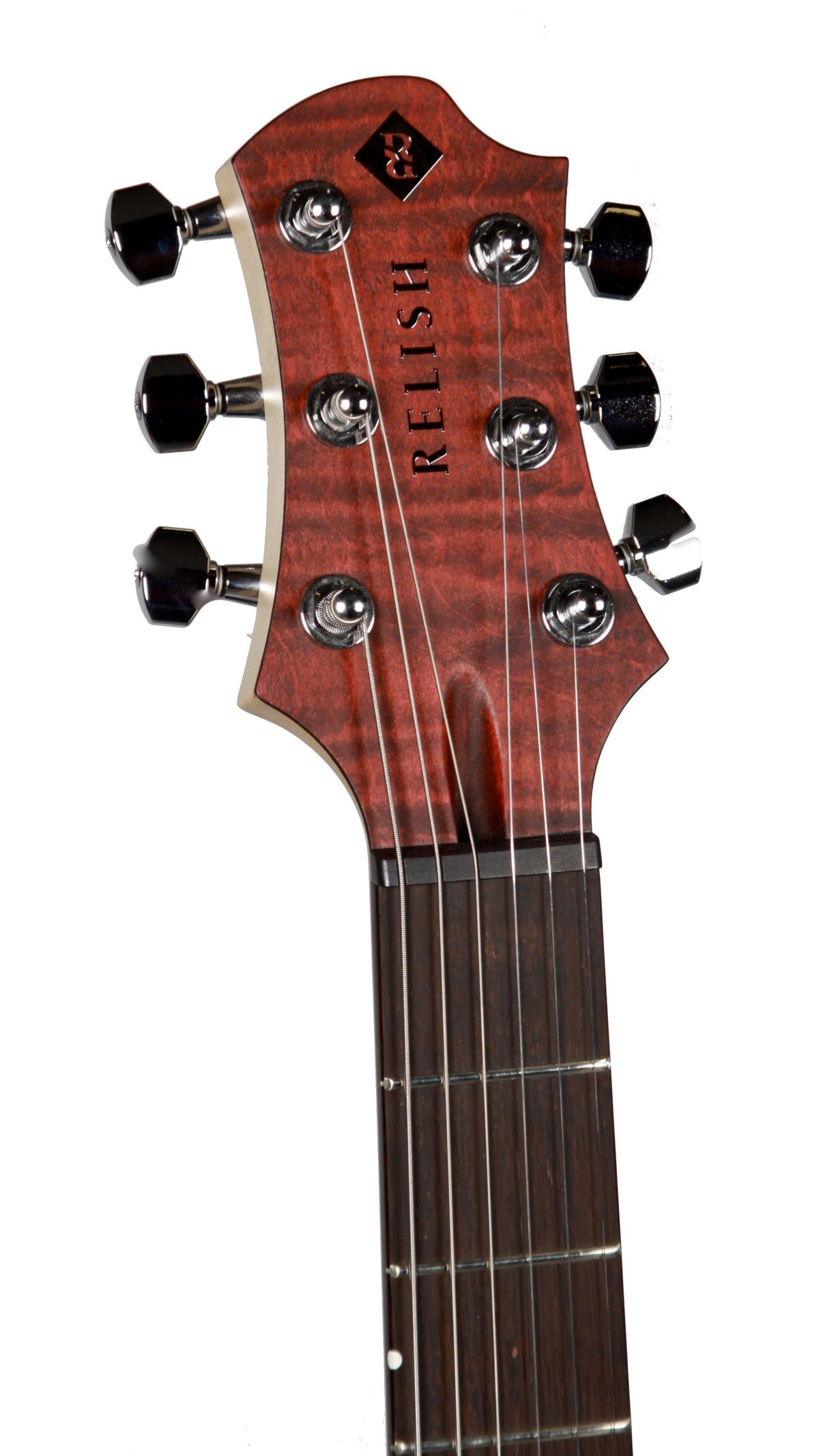 Relish Flamed Bordeaux Mary with Piezo and Pickup Swapping #190015 - Relish Guitars - Heartbreaker Guitars