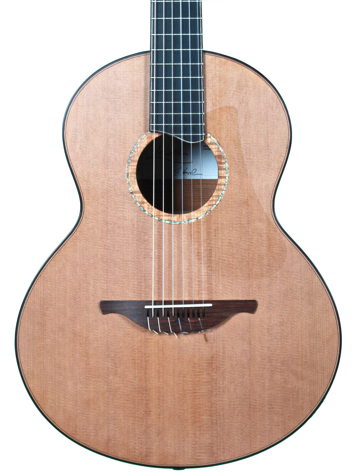 Lowden S50J Nylon Jazz Series Fiddleback Mahogany (Pre-Owned) - Lowden Guitars - Heartbreaker Guitars