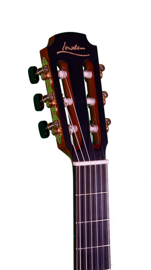 Lowden S50J Nylon Jazz Series Fiddleback Mahogany (Pre-Owned) - Lowden Guitars - Heartbreaker Guitars