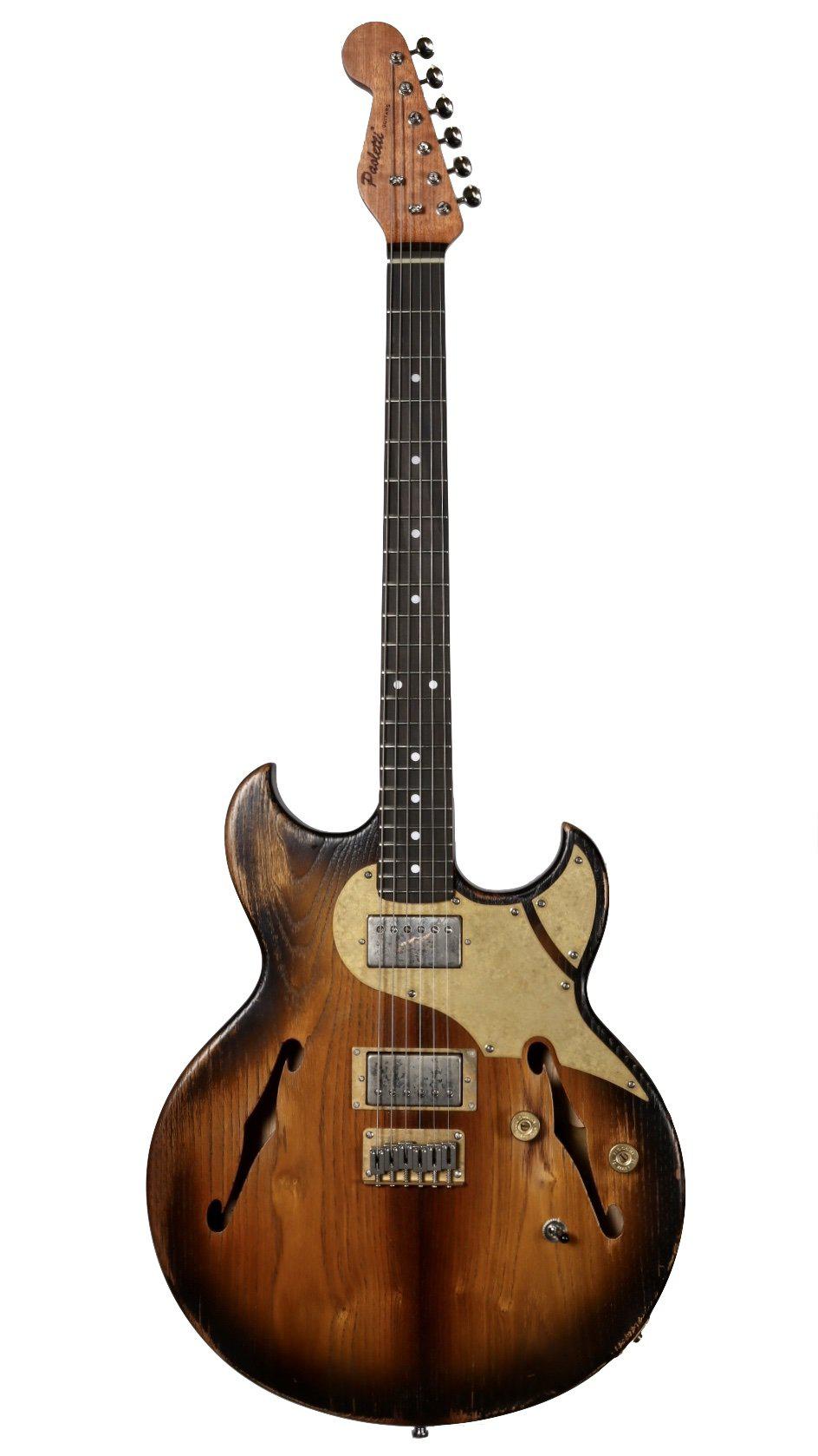 Paoletti Lounge "127" Chestnut with 3 Tone Tobacco Sunburst #77920 - Paoletti - Heartbreaker Guitars